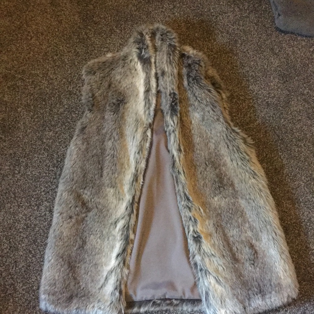 Faux fur vest